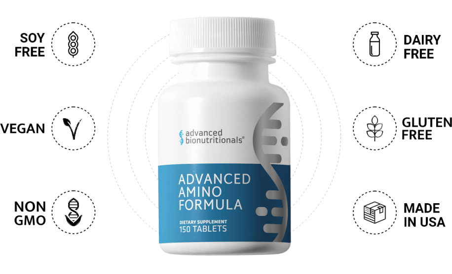 Advanced Amino Formula bottle and benefits