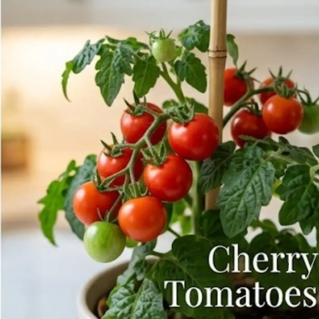 Cherry tomatoes on vine