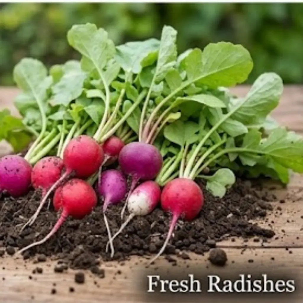 Fresh radishes